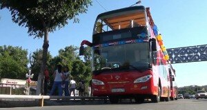 Двухэтажные автобусы начали курсировать в Шымкенте