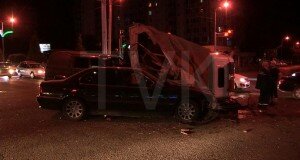 Газовики попали в ДТП. Авария в центре Шымкенте